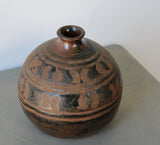 Vintage Motif Bud Vase