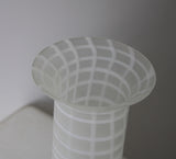 Vintage Art Glass Fluted Vase