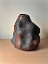 Large Black-Brown Vase by Anna Shipulina Ceramics