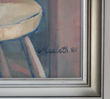 Vintage Painting, Still Life Jug