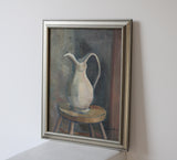 Vintage Painting, Still Life Jug