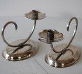 Vintage Clover Candle Holders | Set of 2