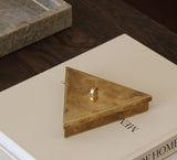 Vintage Brass Triangle Box