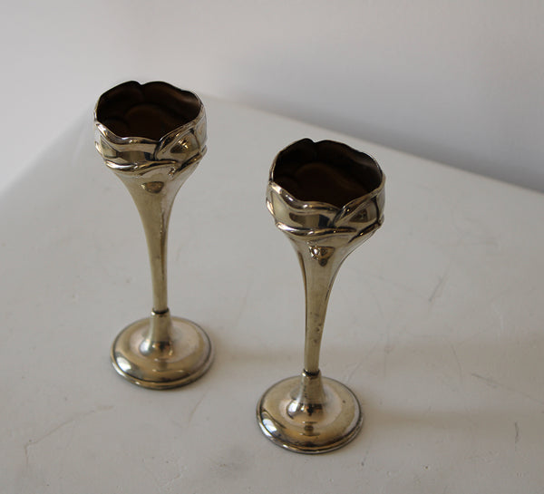 Vintage Art Nouveau Bud Vases | Set of 2