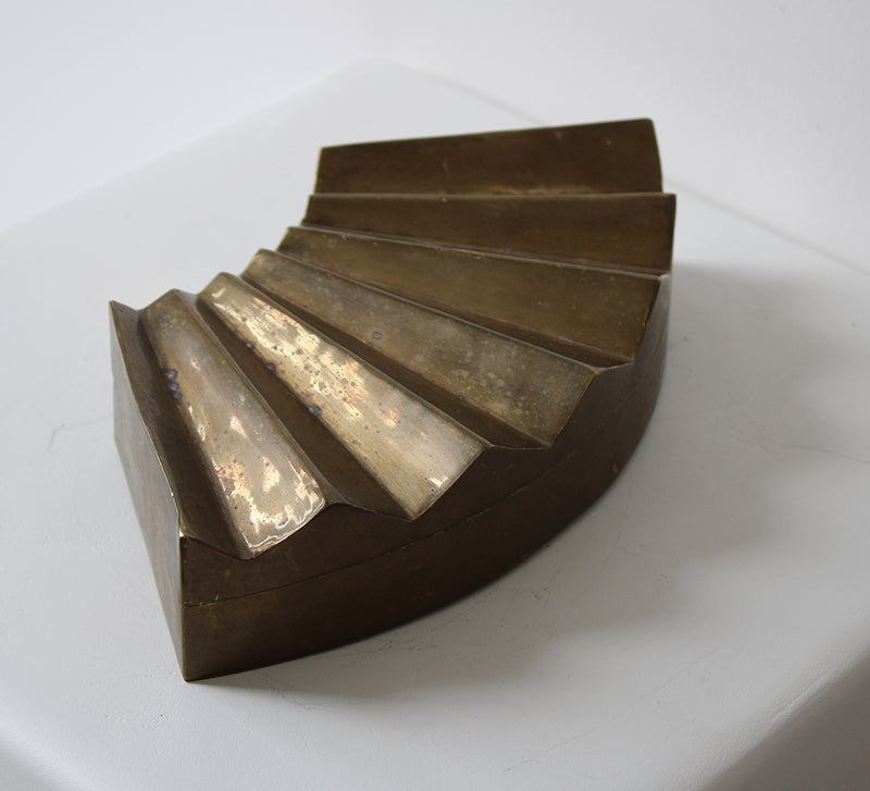 Vintage Art Deco Brass Box