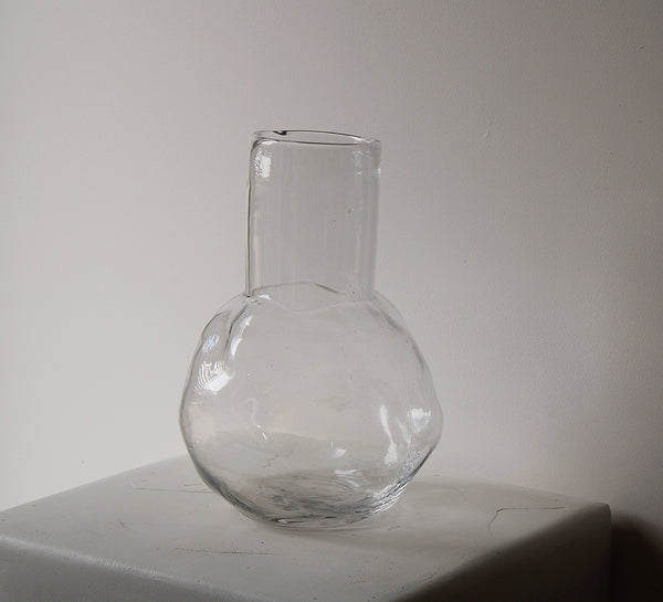 Clear Glass Bunch Vase - Large