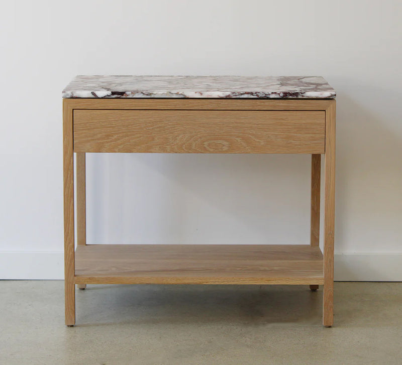 Davis Nightstand, Marble Top