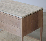 Davis 2-Drawer Nightstand, Marble Top