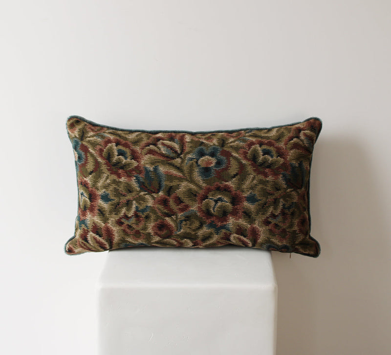 Vintage French Jacquard Pillow