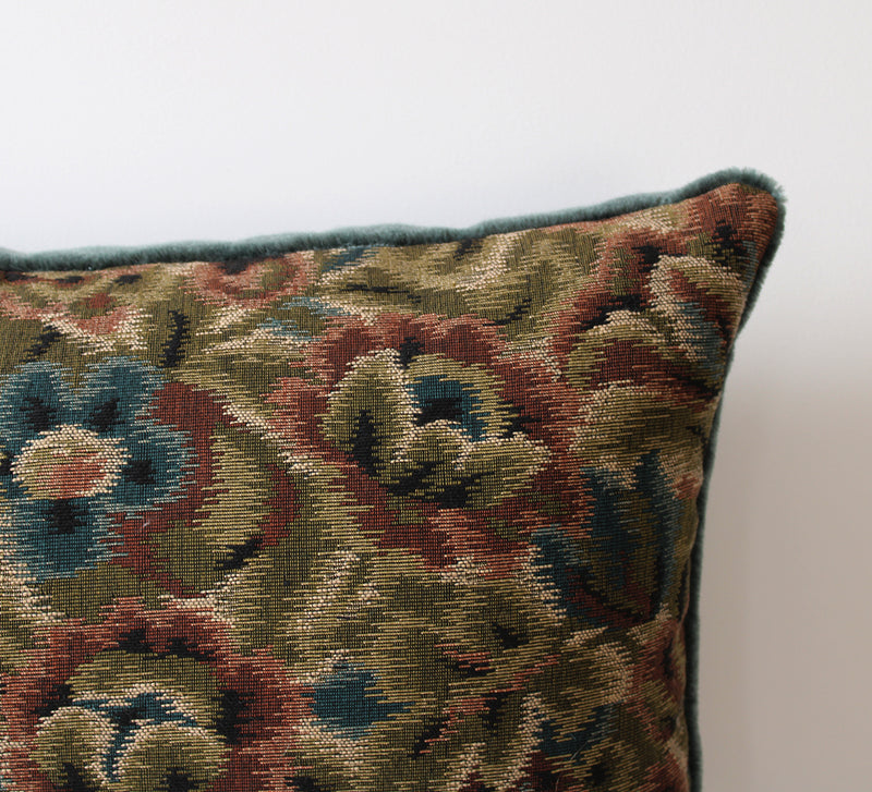 Vintage French Jacquard Pillow