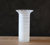 Vintage Art Glass Fluted Vase