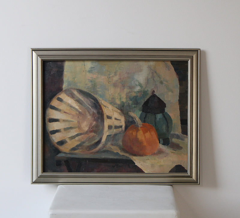 Vintage Painting, Still Life Harvest