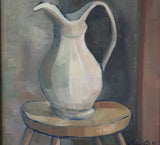 Vintage Painting, Still Life Jug