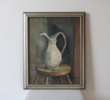 Vintage Painting, Still Life Jug