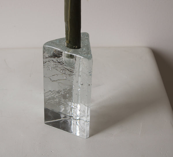 Vintage Pressed Glass Candlestick