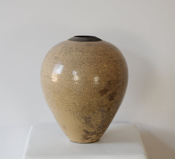 Vintage Large Crackle Vase