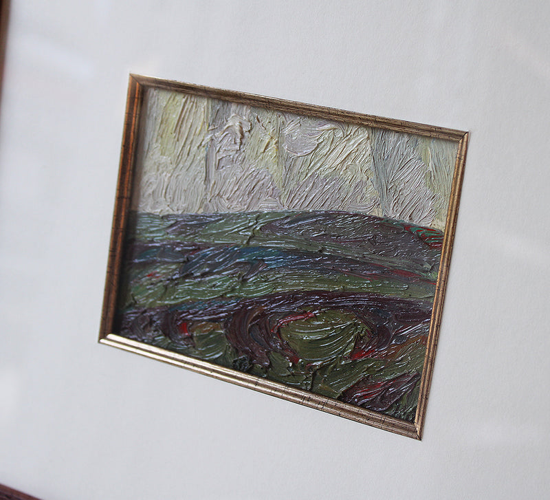 Vintage Oil Painting "Spring Field"