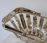 Vintage Silver Metal Basket