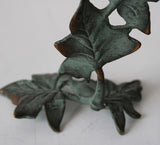 Vintage Brass Ivy Candlestick Holders | Set of 2