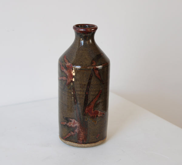 Vintage Floral Studio Pottery Vase
