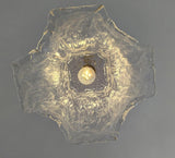 Vintage Ice Glass Pendant Lamp