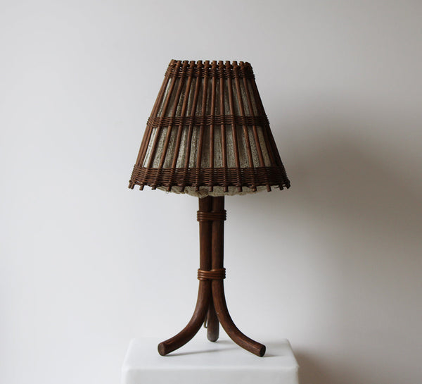 Vintage Bamboo Table Lamp