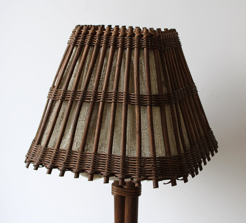 Vintage Bamboo Table Lamp