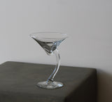 Curved Stem Martini Glasses | Set of Four