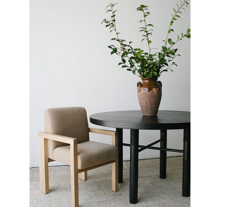 Strand Dining Table – Ebonized Oak