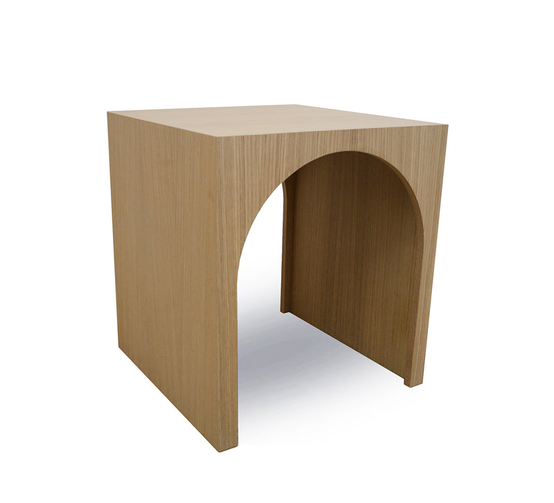Arch Side Table – White Oak