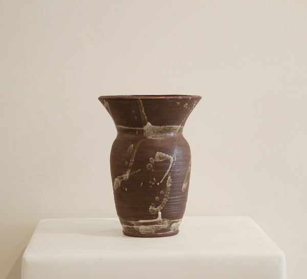 Brown Splatter Vintage Vase